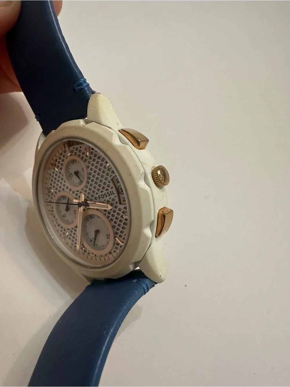 Fossil Modern Pursuit Chronograph Watch with Gold accents plus 2 New straps
